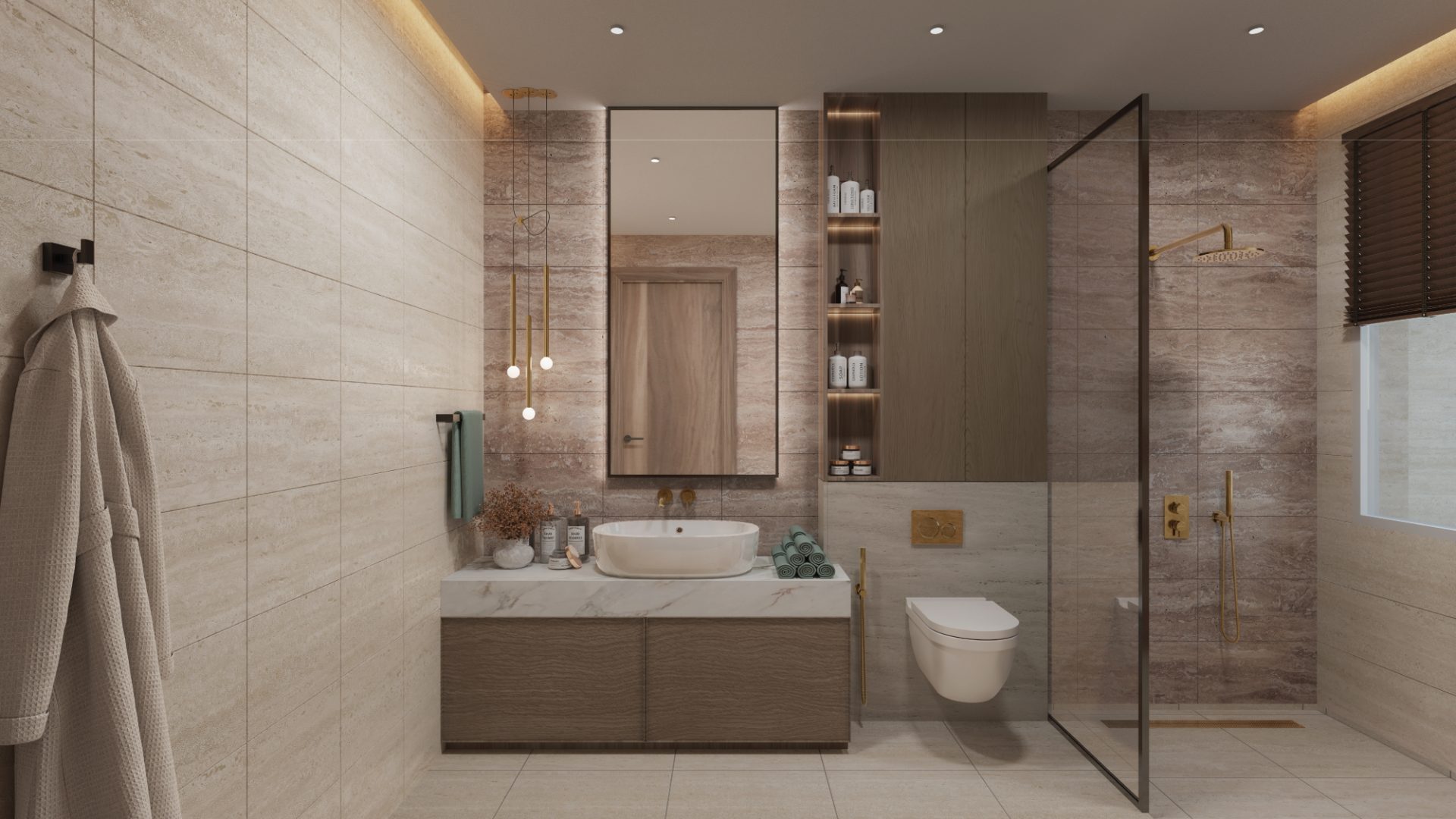 Bathroom interior render