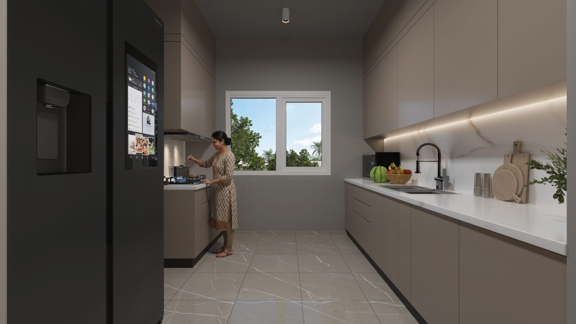 Kitchen interior render